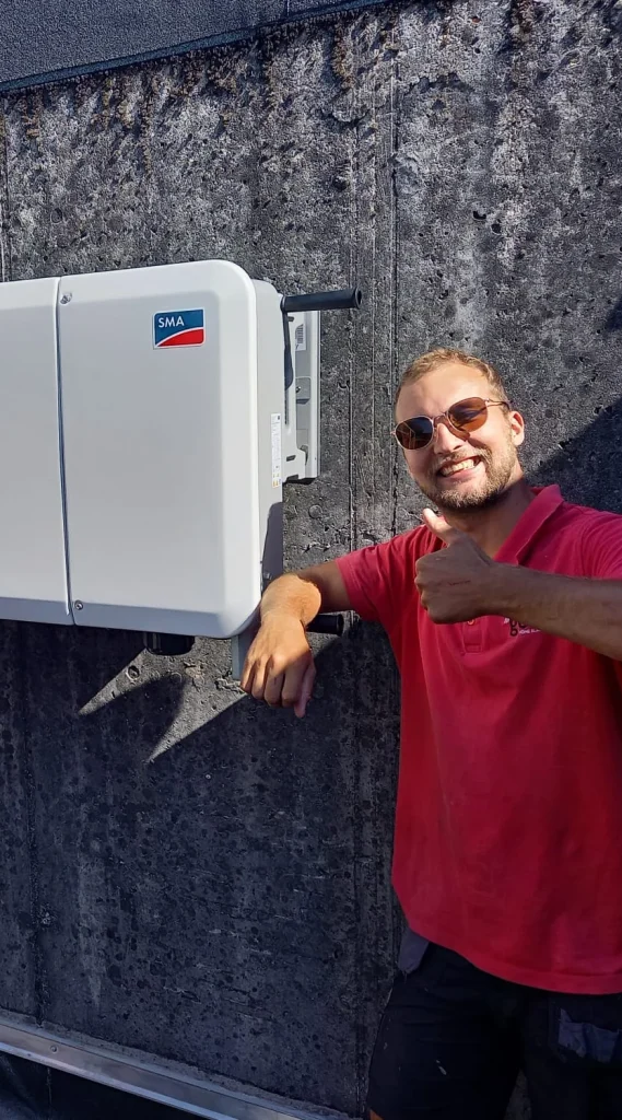 installateur Goozz met omvormer